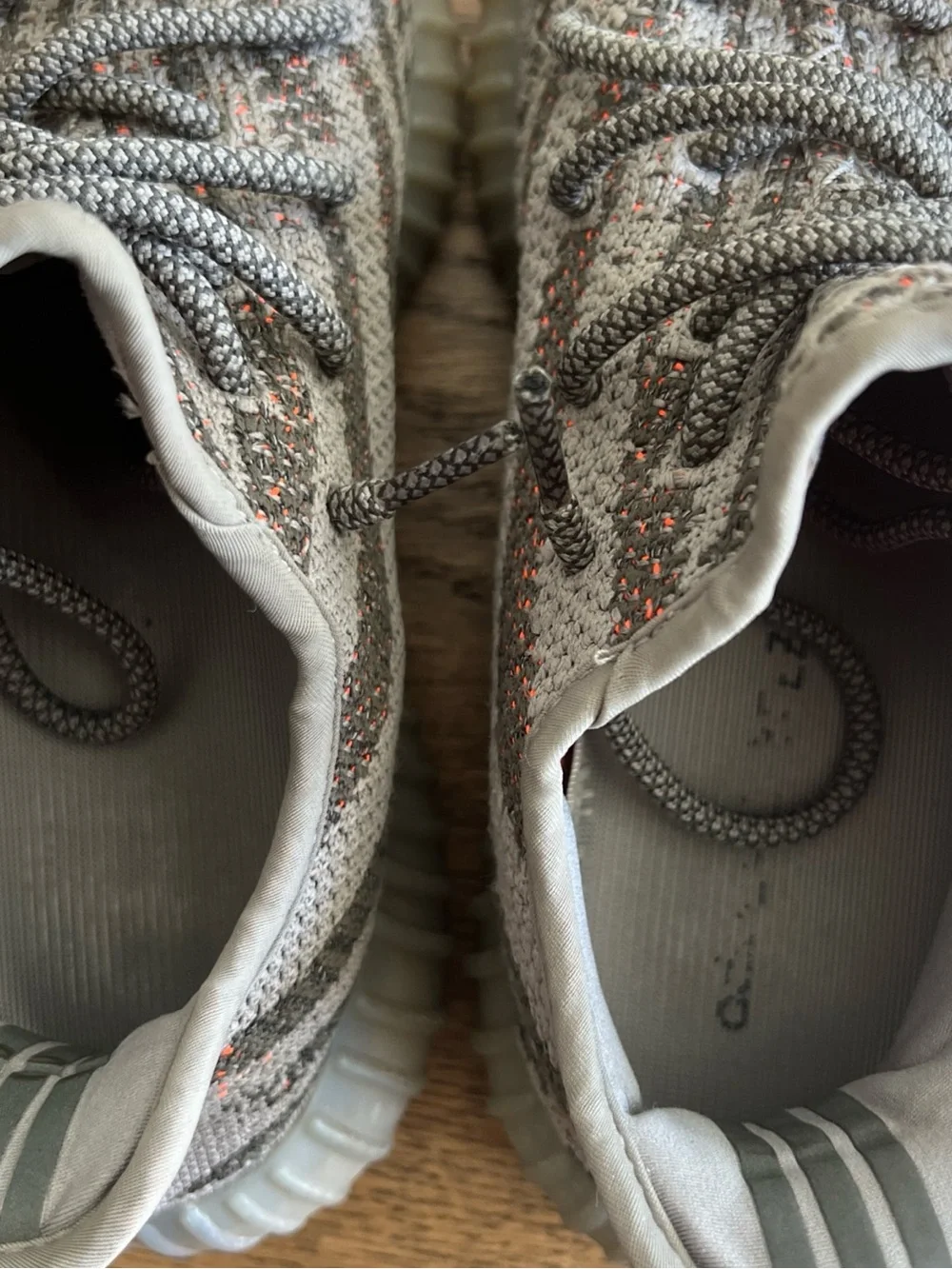 Adidas Yeezy Boost 350 V2 Gray with Orange Stripe